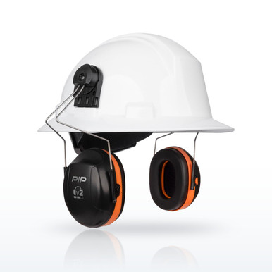 PIP v2 263-V2FB Earmuffs, Full Brim Mounted Passive Ear Muff, NRR 25