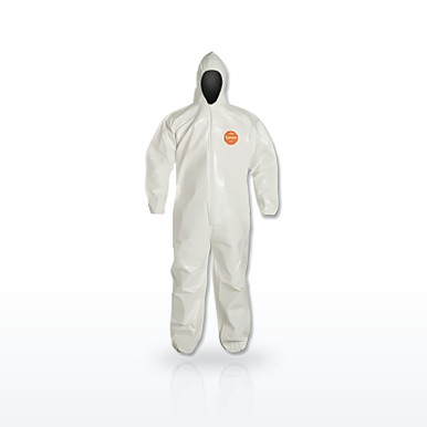DuPont Tychem Coveralls, Bound Seams, Attached Hood