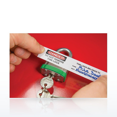 Accuform LAK153 Lockout & Tagout, Danger Do Not Remove This Lock Padlock Labels