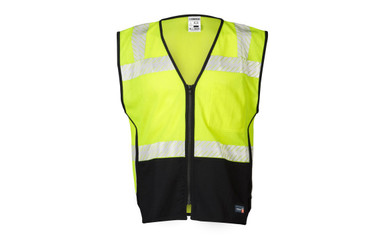 ML Kishigo FM410 FR Black Bottom Mesh Vest, Class 2