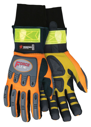 MCR Safety ForceFlex Mechanics HV200 Work Gloves, Thinsulate Lined for Warmth