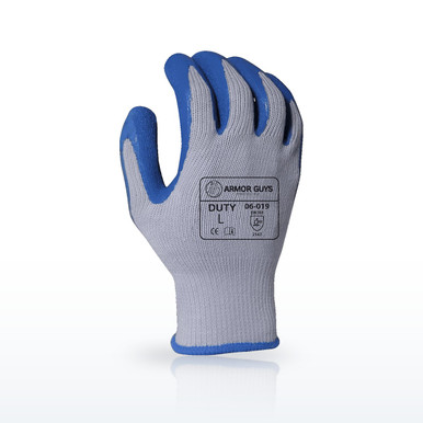 Armor Guys 06-019 Coated Gloves, 10g Gray Cotton/Polyester Glove