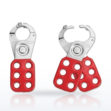 American Lock ALO80 Lockout Hasp, 1-3/4 in W x 4-1/2 in L, 1 in Jaw dia