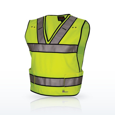 Reflective Apparel 549ST Hi-Vis Vests, ANSI Type P Class 2 Public Safety, V-Neck