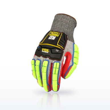 Ansell 065G-09 Ringers R065 Impact Cut Resistant Nitrile Palm Gloves, ANSI A5