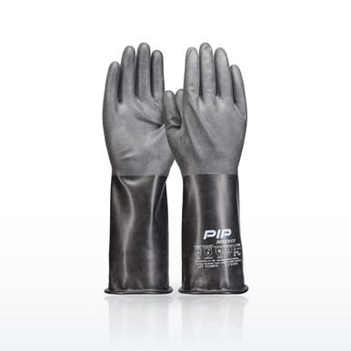 Assurance BUT03R Chemical Resistant Gloves, Butyl Coated, Rough Grip-14"