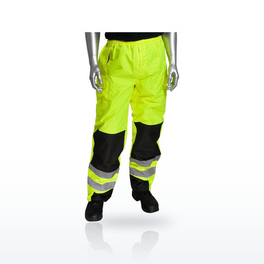 PIP 318-1771 Hi-Vis Pants & Bibs, ANSI 107 Class E Ripstop Reinforced Overpant