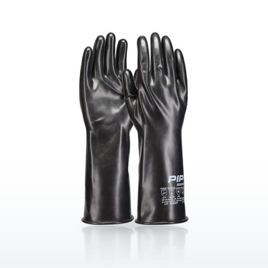 Assurance BUT03 Chemical Resistant Gloves, Butyl Coated, Smooth Grip-14"