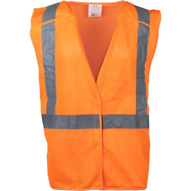 PIP 302-V205 Hi-Vis Vests, ANSI Type R Class 2 Dual Sized Value Mesh Breakaway