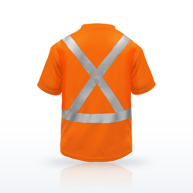 Reflective Apparel 102SX Hi-Vis Shirts, ANSI Type R Class 2 Short Sleeve T-Shirt