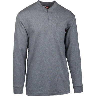 PIP 385-FRHN Arc Flash Clothing, AR/FR Dual-Certified Long Sleeve Henley