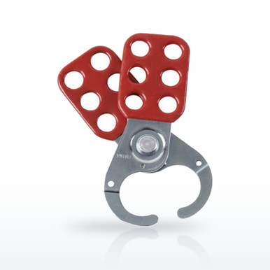 Brady 65375 Scissor-Action Steel Lockout Hasp, 1 in Jaw, Pack of 12