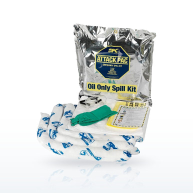 Brady SKO-ATK Sorbent Kits, Attack Pac Oil Only Portable Spill Kit