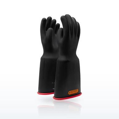 NOVAX 161-4-16 Class 4 Rubber Insulating Glove, Bell Cuff, 16"