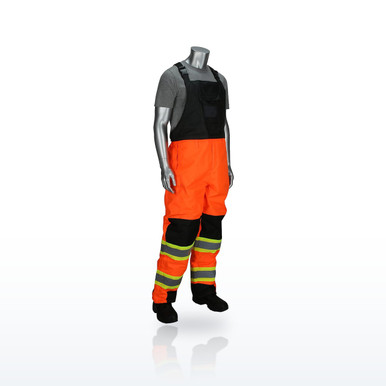 PIP 318-1780 Hi-Vis Pants & Bibs, Class E Ripstop Insulated Two Tone Bib
