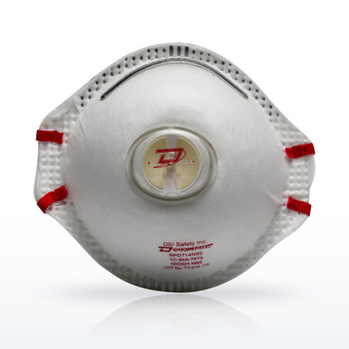 Dynamic 270-RPD714N95 Deluxe N95 Disposable Respirator, Valve, 10 Pack