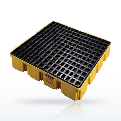 EAGLE 1635 Pallets, 4-Drum Modular Spill Platform, No Drain