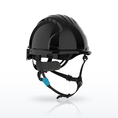 JSP Evolution 280-EV6252S-CH Deluxe Short Brim Safety Helmet, HDPE Shell