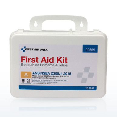 First Aid Only 90569 16 Unit 25 Person ANSI A First Aid Kit, ANSI Compliant