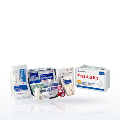 First Aid Only 91323 10 Person ANSI A Metal First Aid Kit, ANSI Compliant