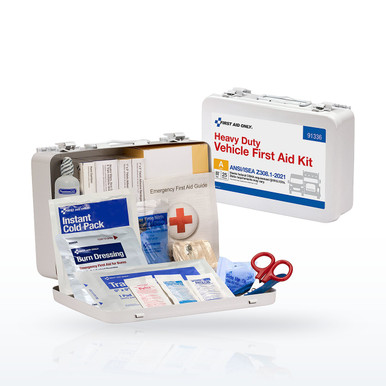 First Aid Only 91336 25 Person ANSI A Heavy Duty Vehicle Metal First Aid Kit