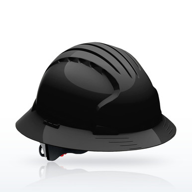 JSP Evolution 280-EV6161 Deluxe Full Brim Hard Hat, HDPE Shell