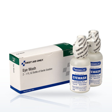 First Aid Only 7-010 Eyewash Stations, 1oz., 2 per Box
