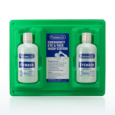 First Aid Only 24-300 Eyewash Station, Double 32 oz, Case of 6