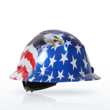 PIP Kilimanjaro 280-HP641R-USA Full Brim Hard Hat, HDPE Shell