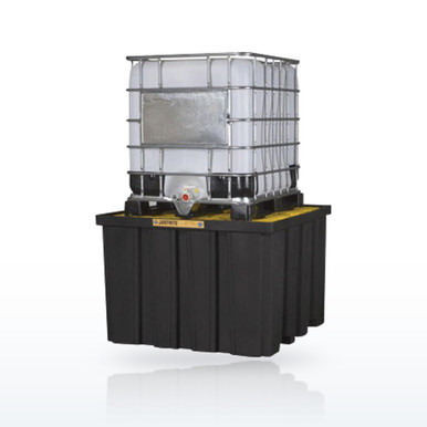 Justrite 28674 EcoPolyBlend Indoor IBC Spill Pallet, 372 Gallon