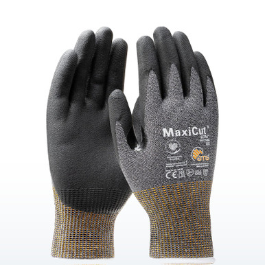 PIP MaxiCut Ultra 44-5745E Cut Resistant Gloves, ANSI A5, Nitrile Coated