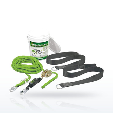 Miller HLLR2-L 2-Worker Horizontal Lifeline Kit, Residential