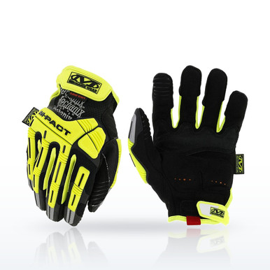 Mechanix Wear SMP-C91-01 M-Pact D5 Hi-Vis Impact Cut Resistant Gloves, ANSI A5