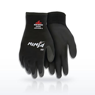 MCR Safety Ninja N9690 Ice HPT Palm/Fingertip Coated Insulated Work Gloves