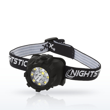 Nightstick NSP-4606B Dual-Light Headlamp, 3 AAA, Black