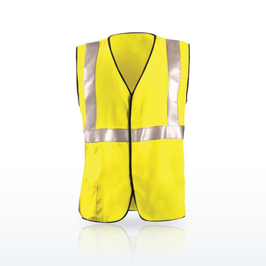 OccuNomix FR-VM1112-Y Hi-Vis Vests, Class 2 FR Hi-Vis Solid Vest