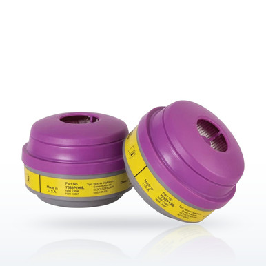 North 7583P100L Organic Vapor and Acid Gas (OV/AG), P100 Respirator Cartridge
