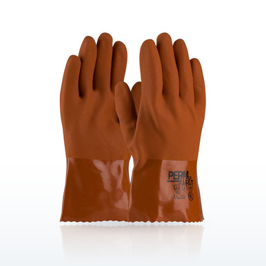 PIP PermFlex 58-8650 Chemical Resistant Gloves, PVC Coated, 10"