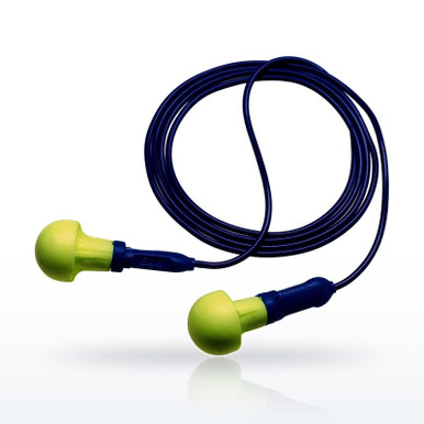 3M E-A-R Push-Ins Metal Detectable Corded Earplugs, NRR 28