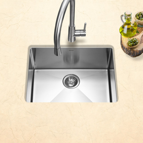 21"x16"x10" Savoir Series 10mm Radius Undermount Large Single Bowl Kitchen Sink Undermount