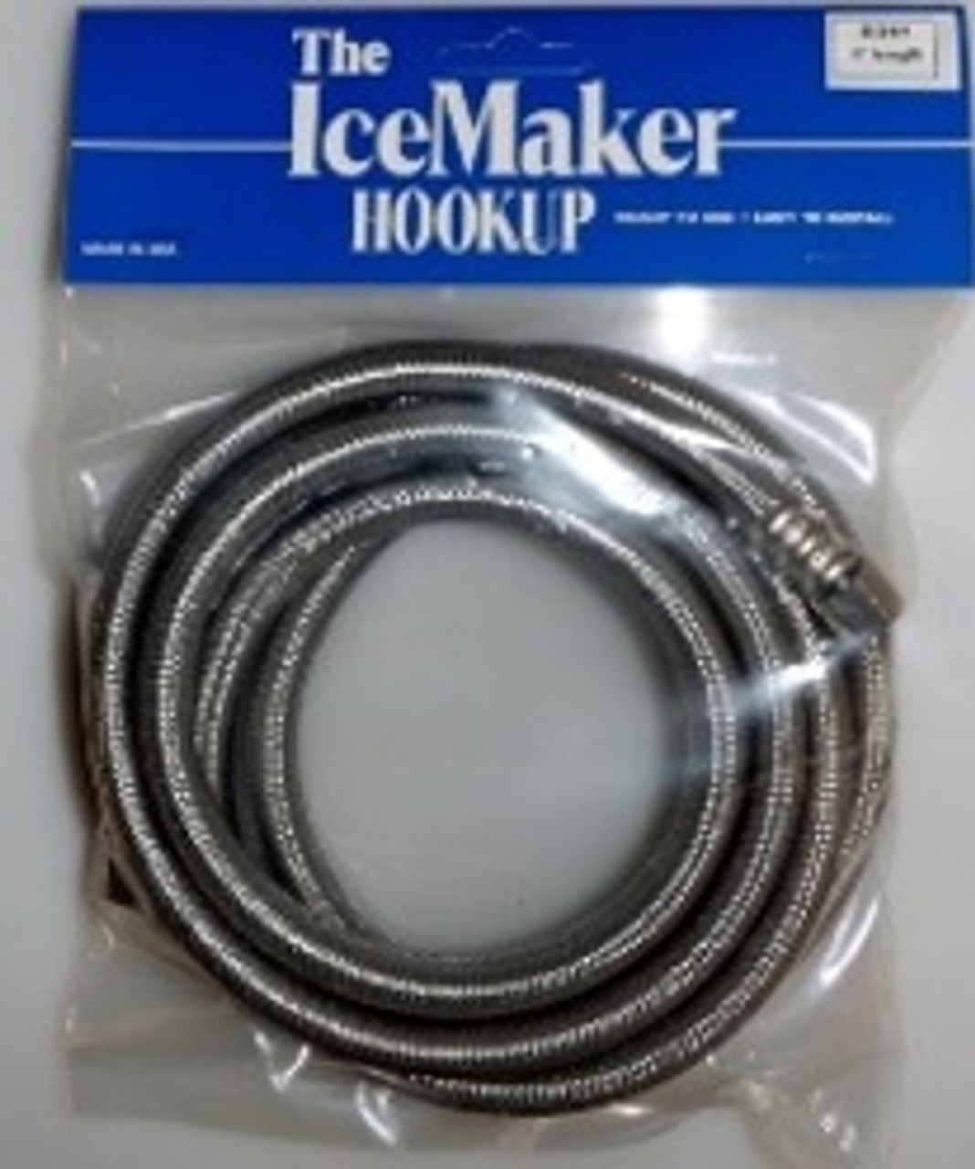 1' 1/4c x 1/4c SS ICEMAKER FILL HOSE-BAGGED - NDA Distributors