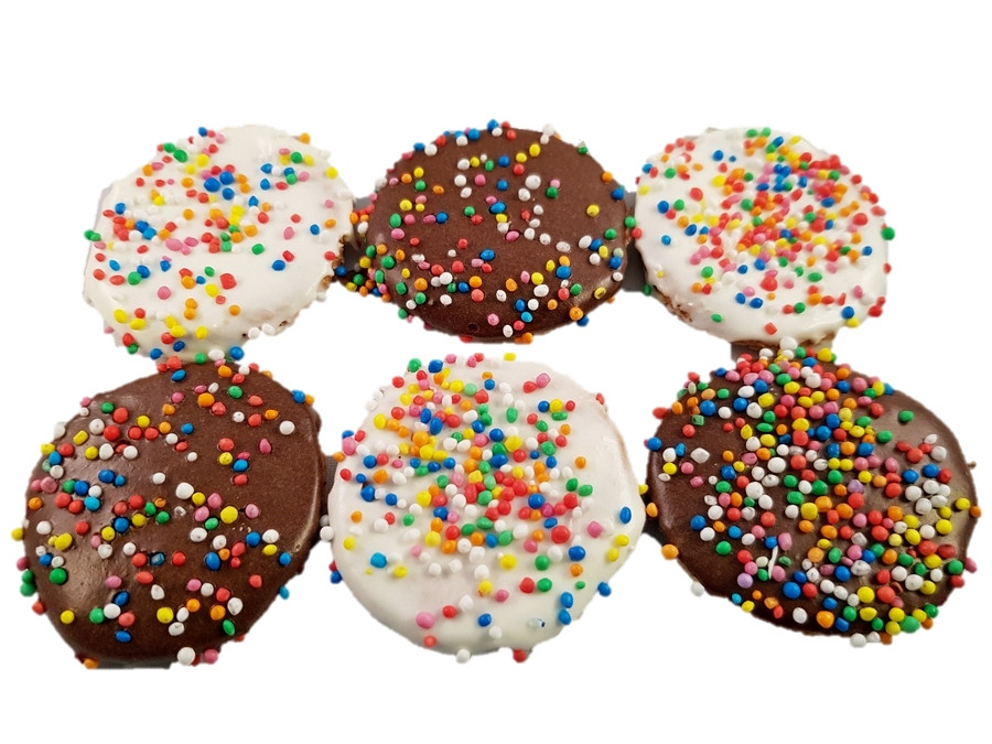 Huds and Toke Carob and Yoghurt Frosted Sparkle Cookies for dogs