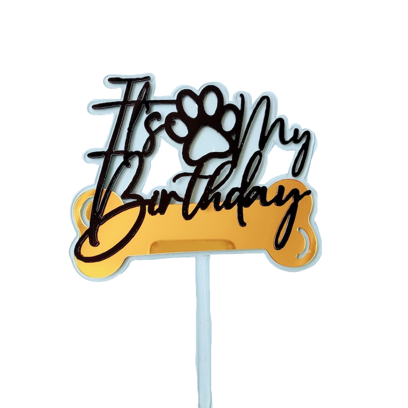 dog birthday cake toppers