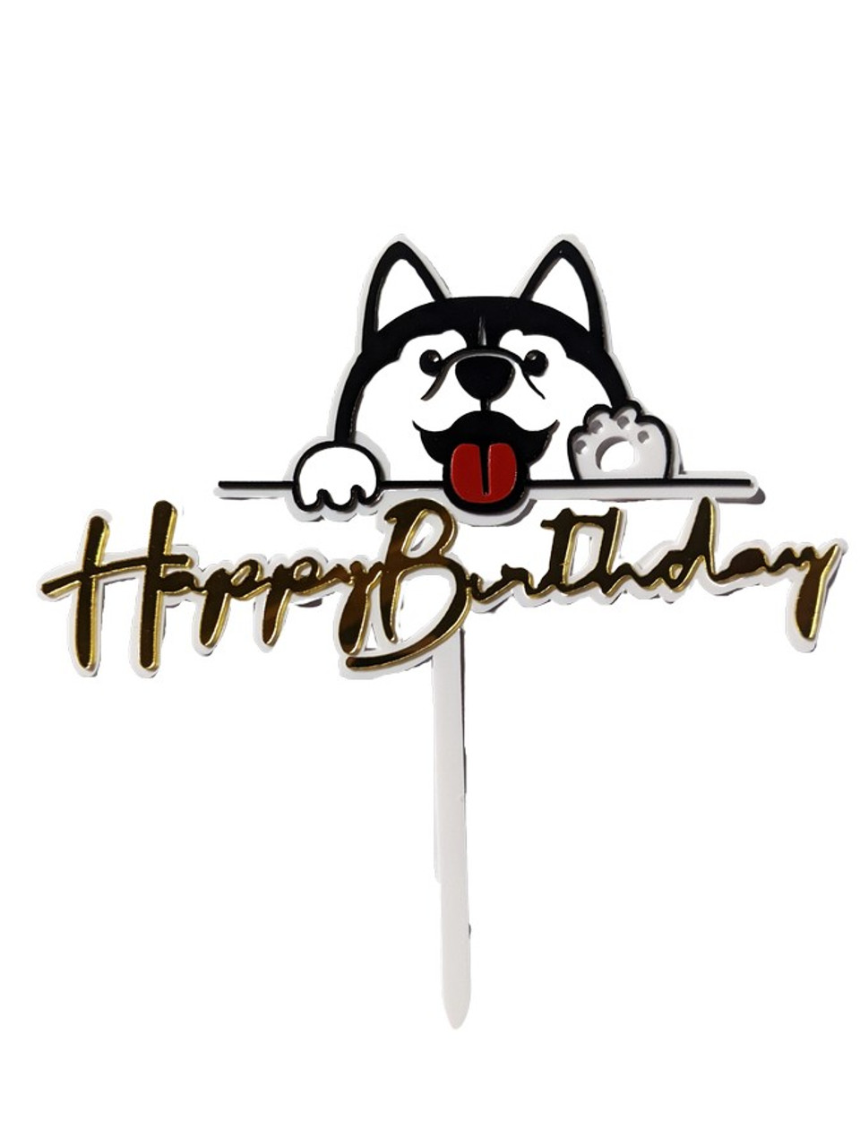 3rd Birthday Cat Cake Topper any color glitter 