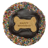 DOG Birthday Cake DOG Treat - Carob - 1 PCE (close-up), Australian made dog treats by Huds and Toke