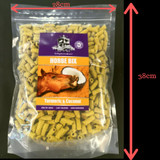 Turmeric AND Coconut Horse BIX Horse Treats- 500g (packaging), Australian made horse treats by Huds and Toke