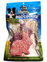 Easter Bunny DOG Cookies (close-up), Australian made dog treats by Huds and Toke