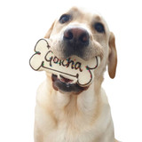 Large Gotcha Bone - GOT U DAY - DOG Treats (back view) — Australian made dog treats by Huds and Toke