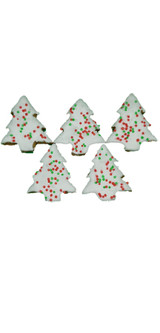 Christmas Tree Horse Cookies - 36pce Bulk Box