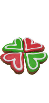 Christmas Horse Treat Gift BOX - Heart Cookie 4Pce (close-up), Australian made horse treats by Huds and Toke
